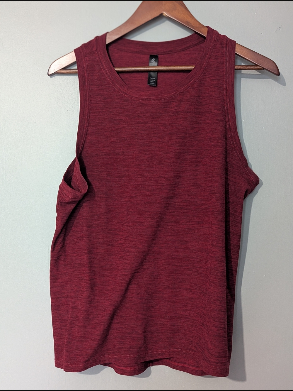 Kyodan Women's Heathered Maroon Activewear Tank Top